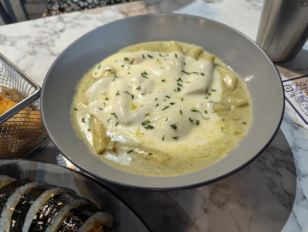 Basil Cream Tteokbokki