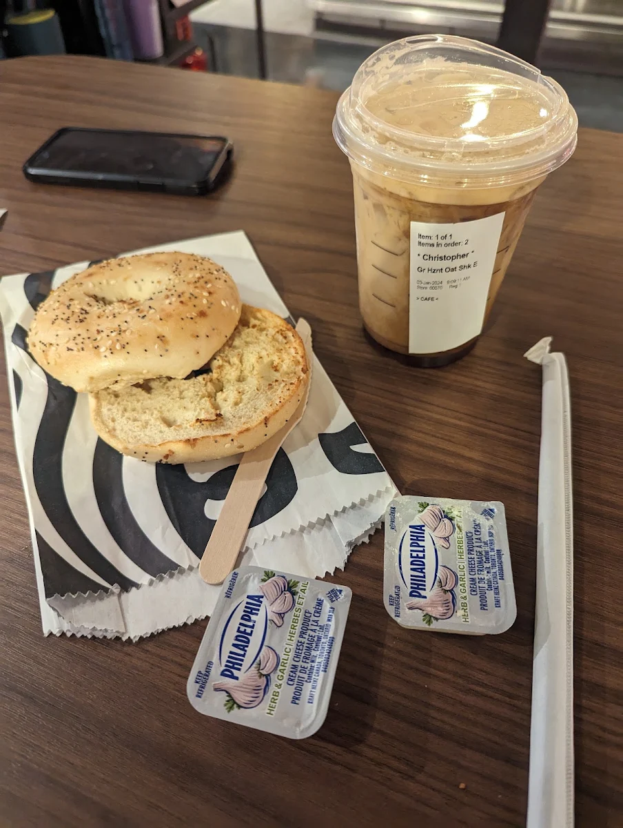 Everything Bagel with Herb and Garlic Cream Cheese