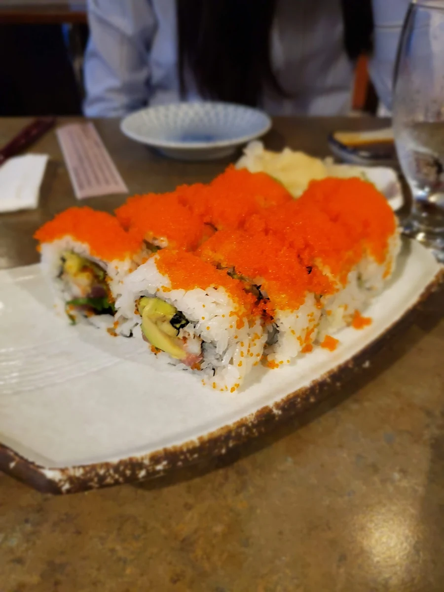 California Roll with Masago Capelin Roe