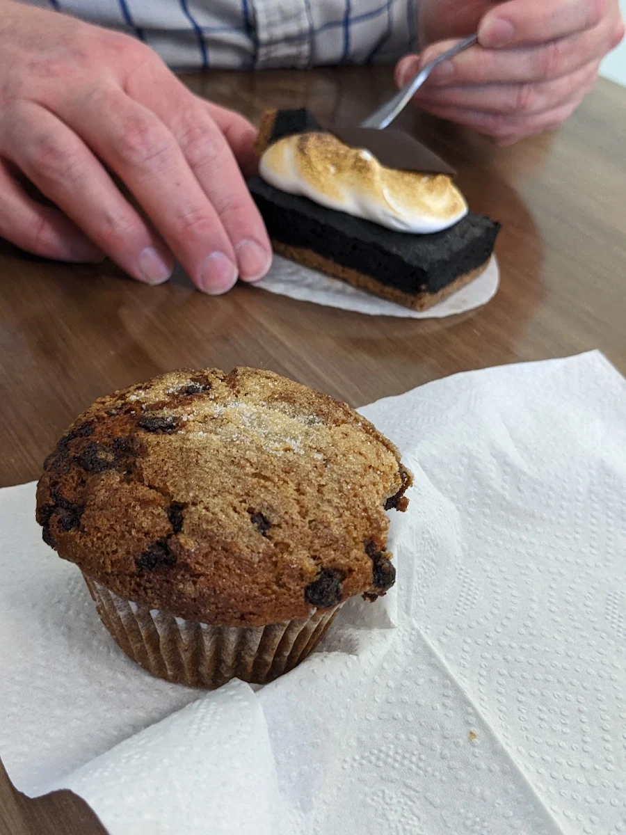 S'More Brownie and Banana Chocolate Chip Muffin