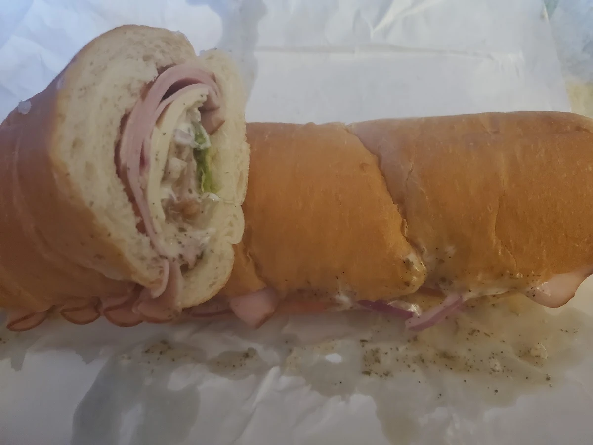 Ham Sub on Italian Bread
