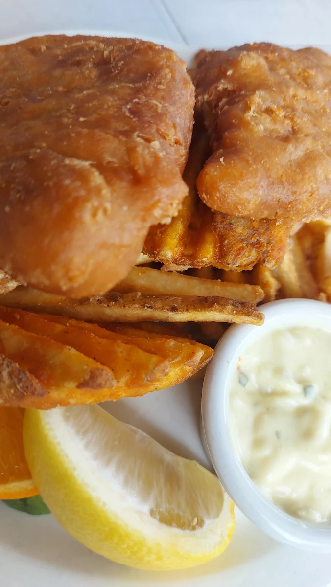 Fish and Chips w Waffle Fries