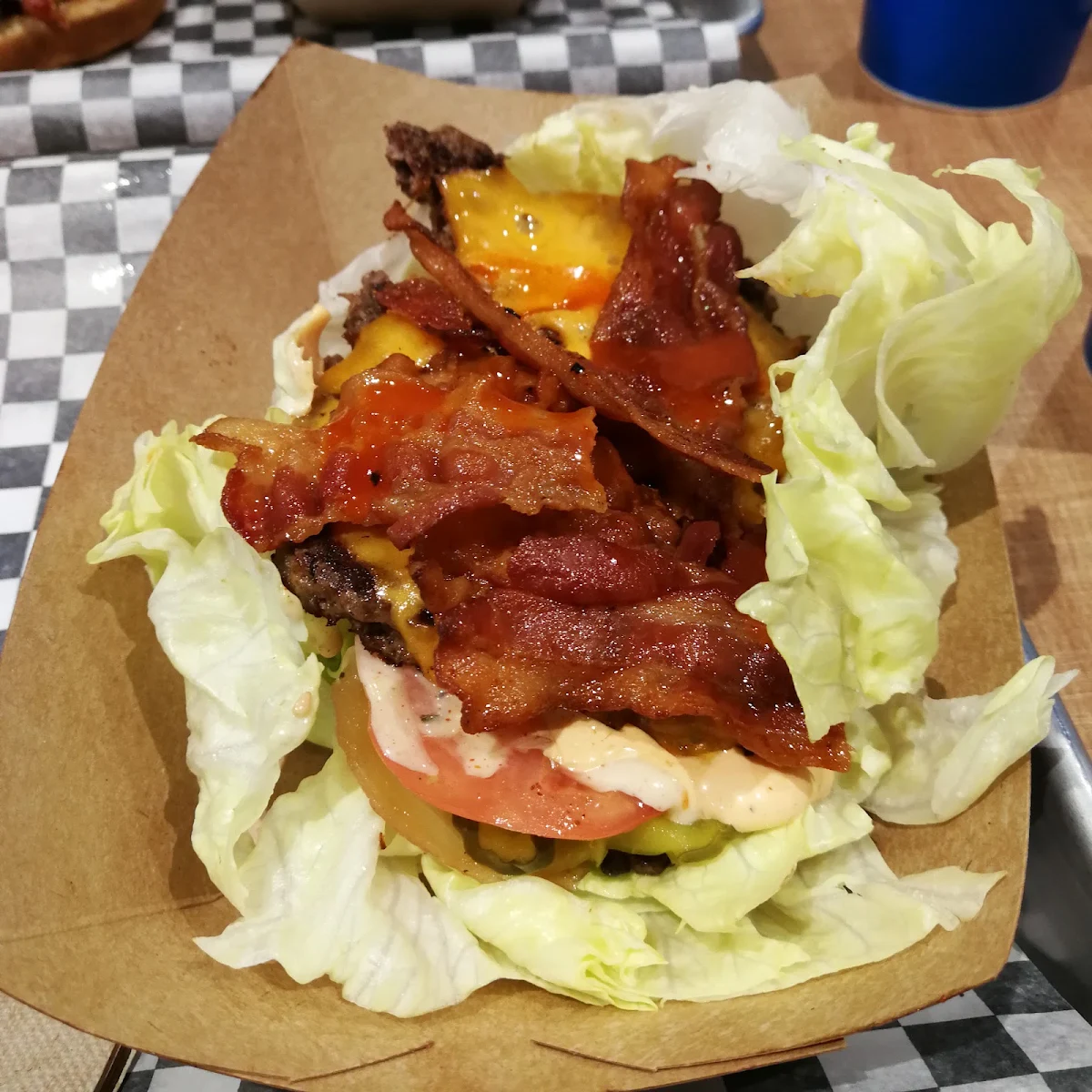 Loaded Bacon Cheeseburger Lettuce Wrapped