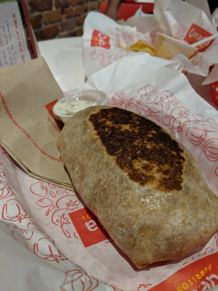 Steak and Spicy Chicken Burrito