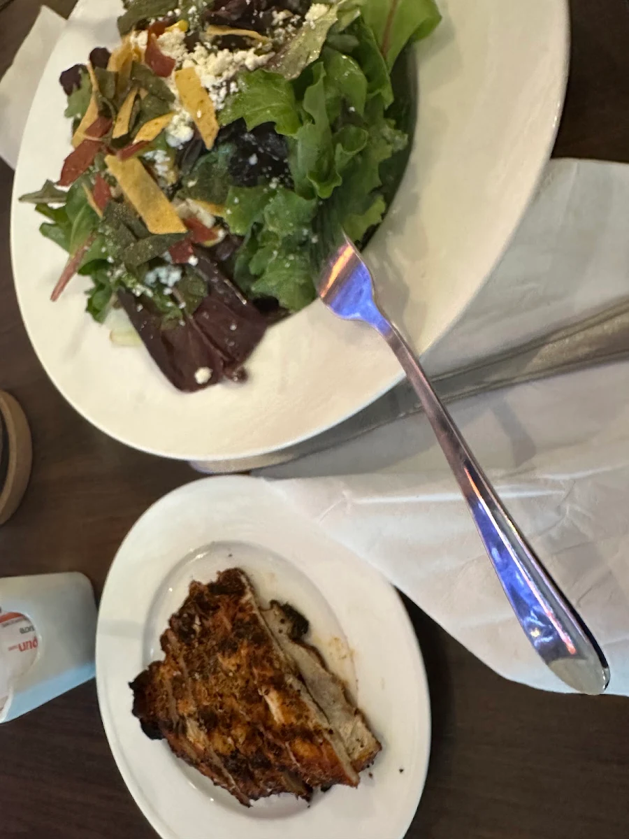 Green Salad and Chicken on the Side