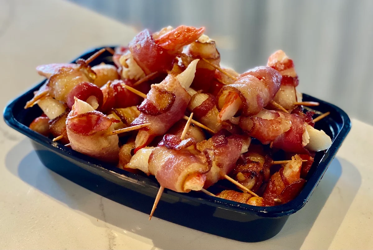 Crab Meat Wrapped in Bacon