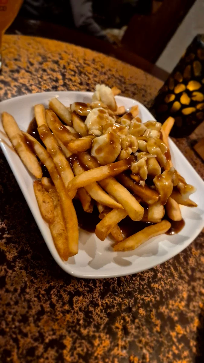 Poutine with Pulled Pork, Steamworks Brewpub