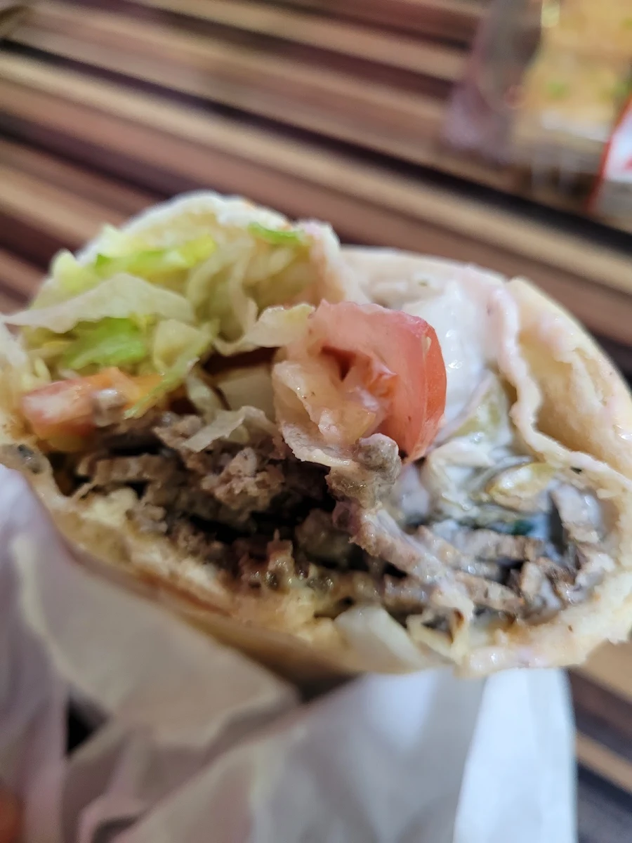 Beef Donair Platter Gyro