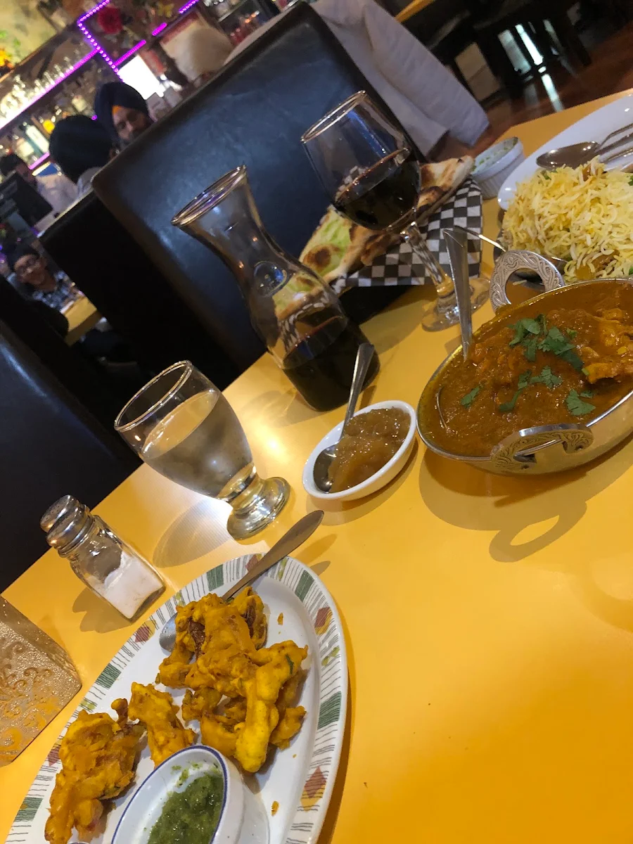 Chicken Curry Onion Bhaji Mango Chutney