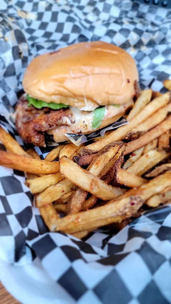 Creamy Chicken Thai Burger