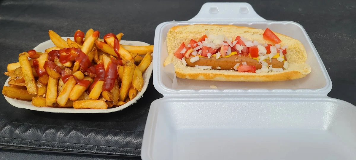 Fries and Hot Dog