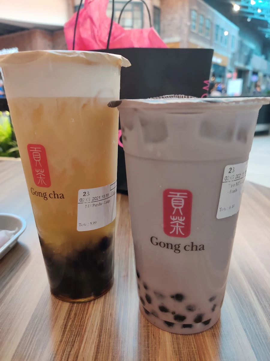 Panda Foam & Taro Milk Tea