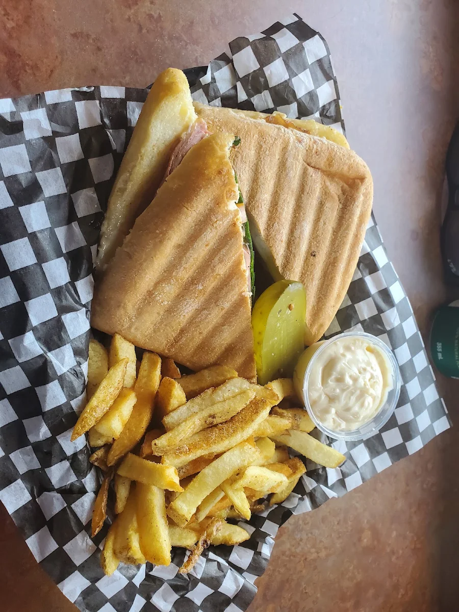 Roast Beef Panini with Fries