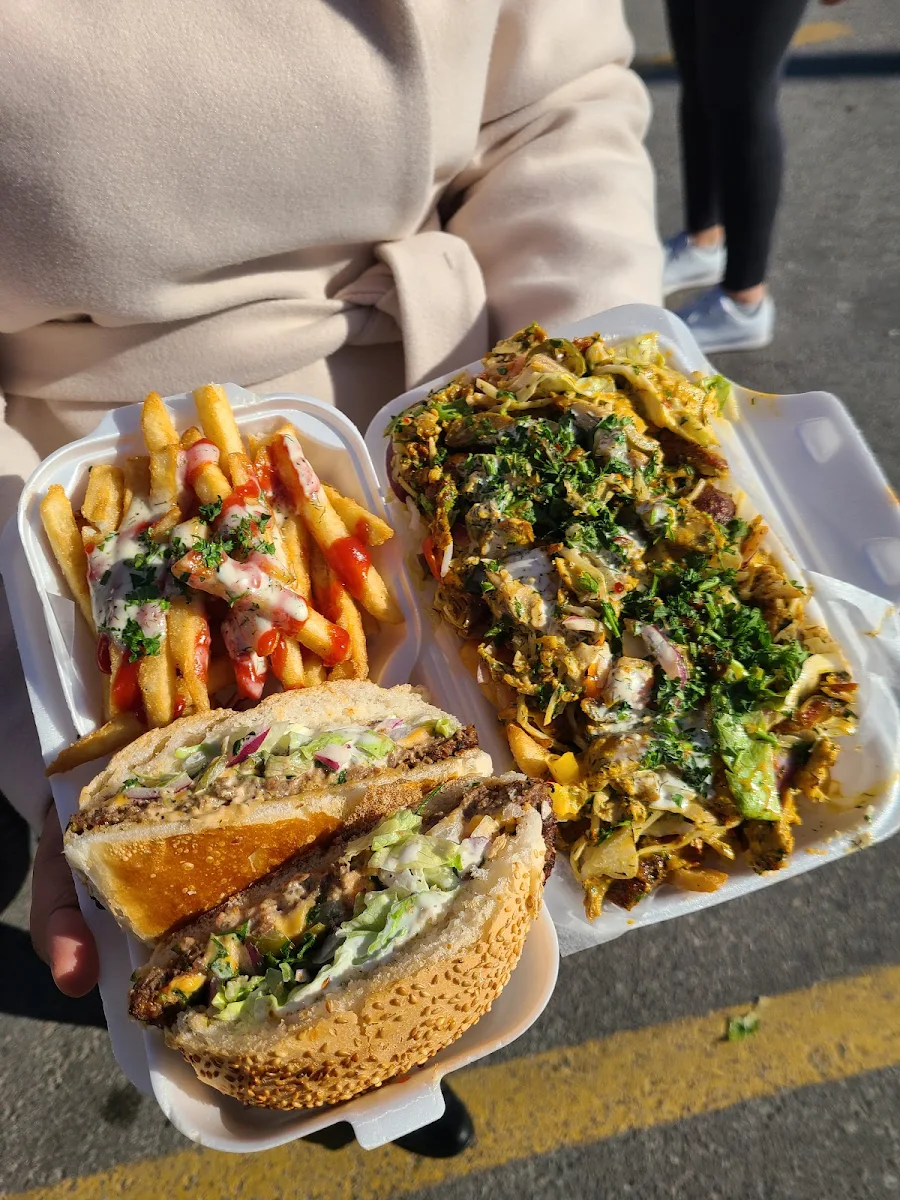 Queen Combo Sandwich and Shawarma Platter