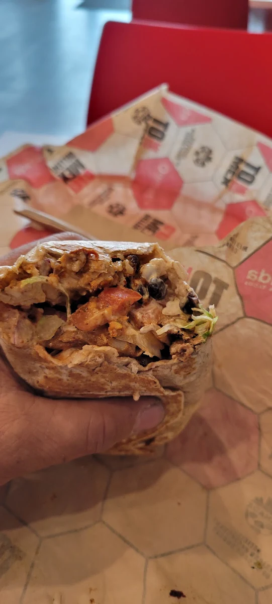 Regular Spicy Chicken Burrito