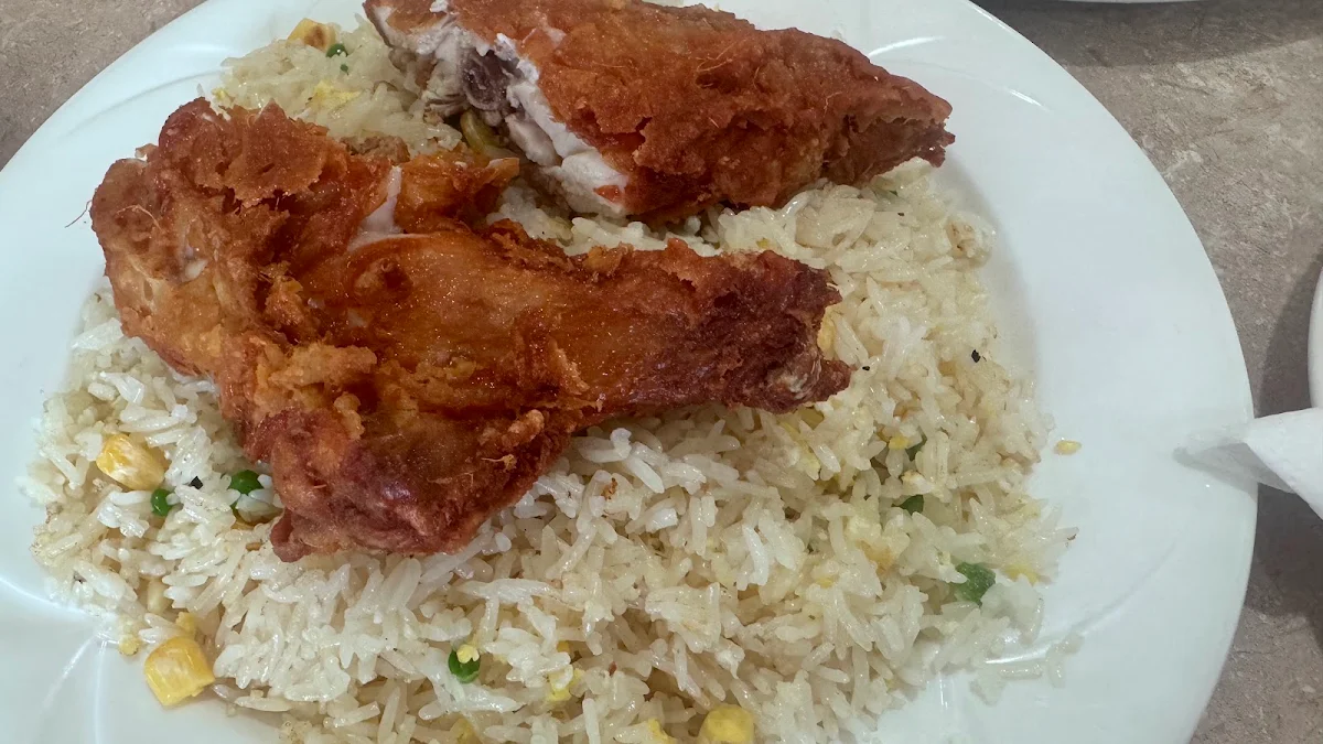 Egg Fried Rice and Crispy Chicken Fry