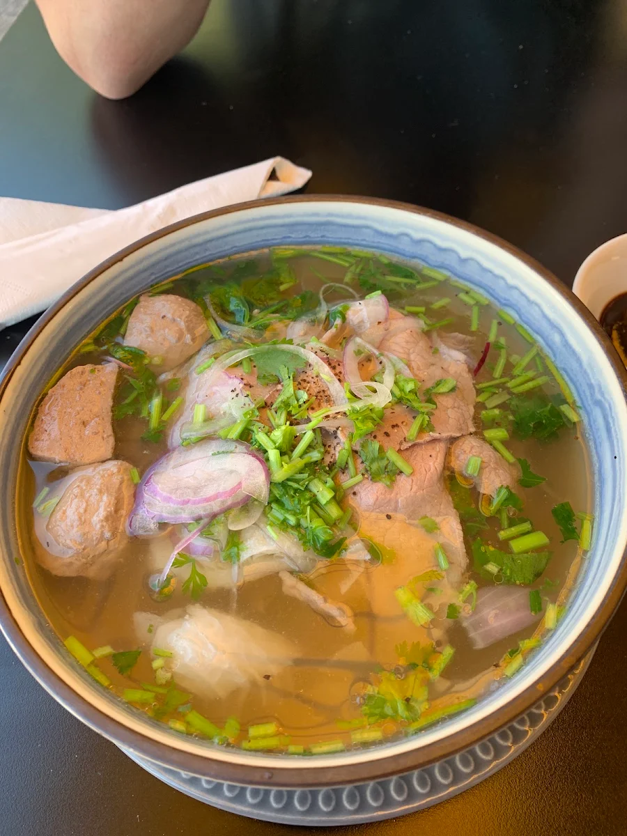 Steak and Beef Balls Pho Tai Bo Vien