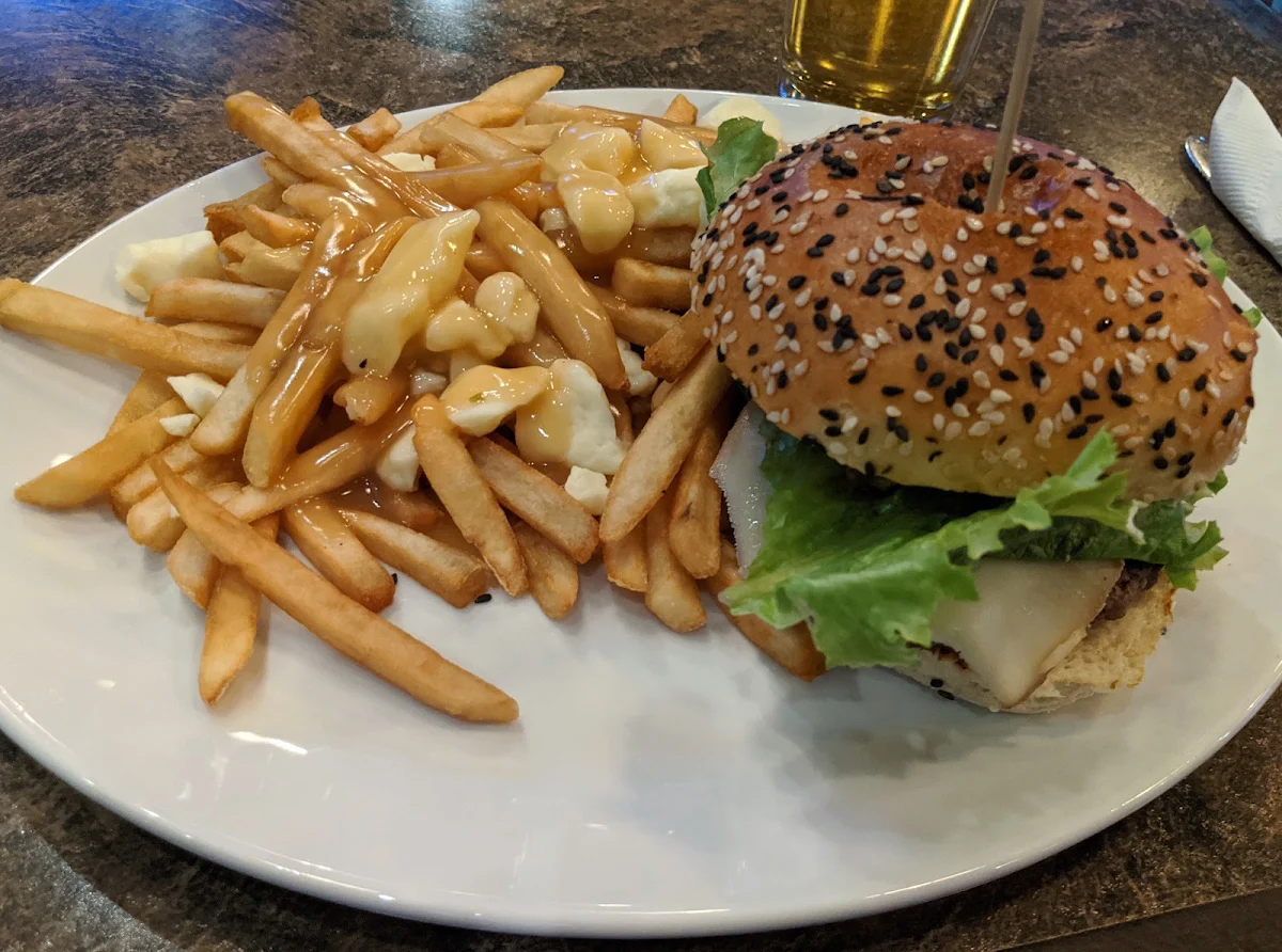 Holy Mushroom Burger and Poutine