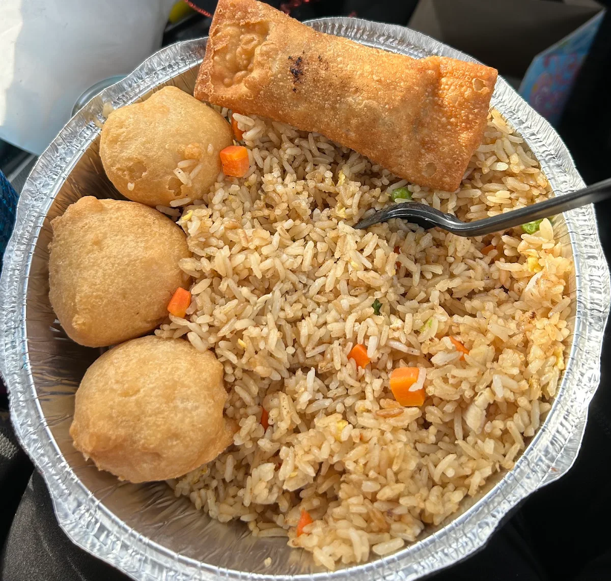 Chicken Fried Rice and Chicken Balls