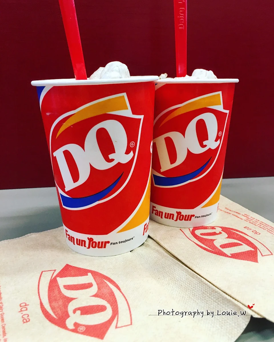 An Oreo and Smarties Blizzards
