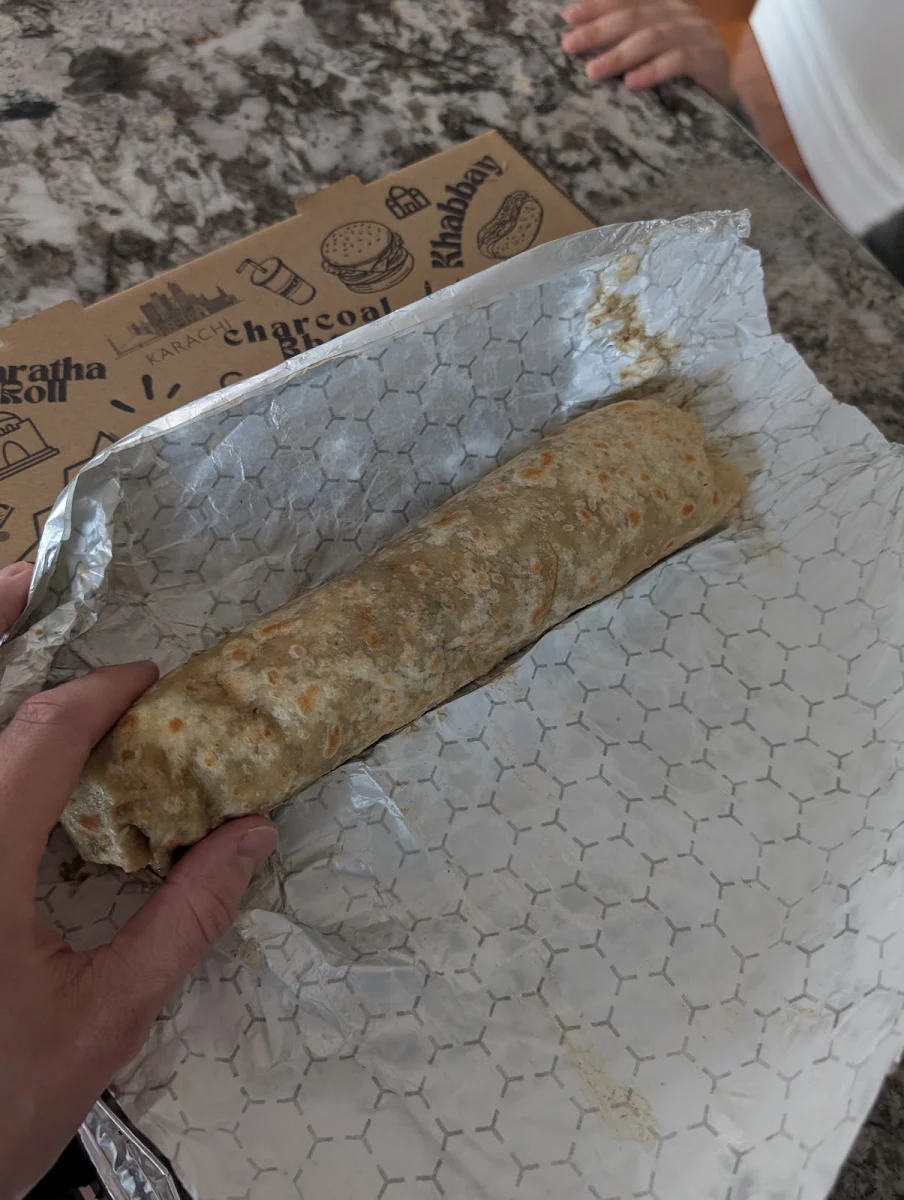 Chicken Malai Boti Roll