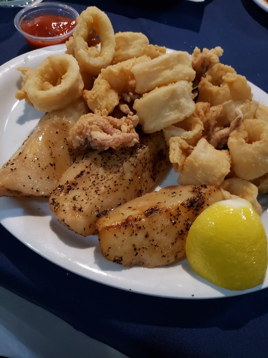 Fried Calamari with Roasted Potatoes