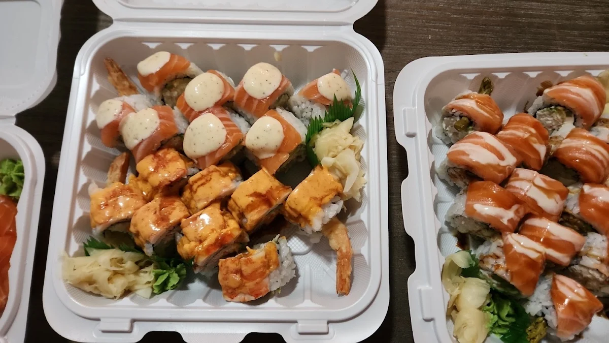 Canuck Roll on Top and Drunken Tiger Roll on Bottom