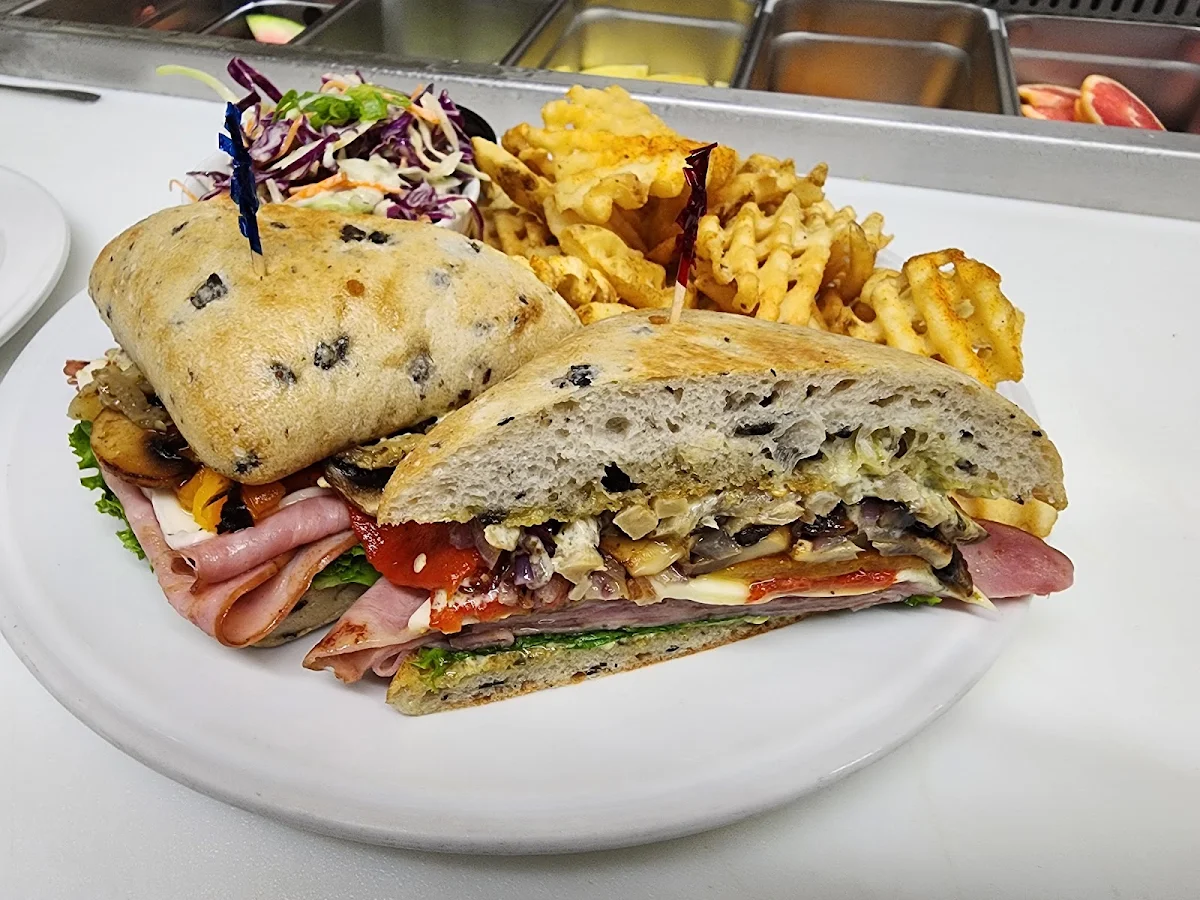 Grilled Vegetables and Cold Cuts Focaccia