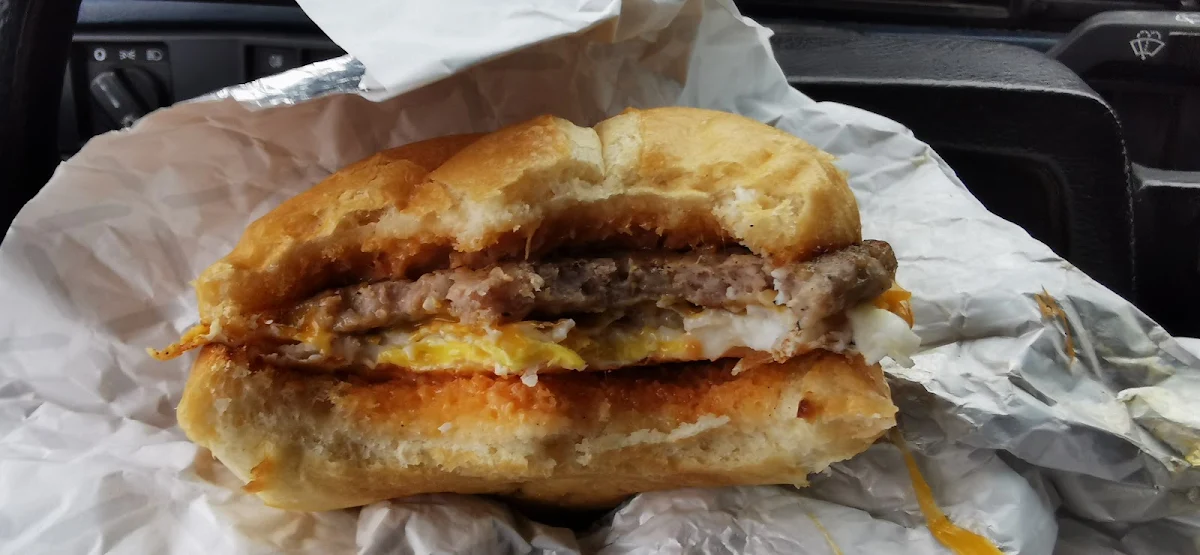 Home Made Sausage Patty Sandwich