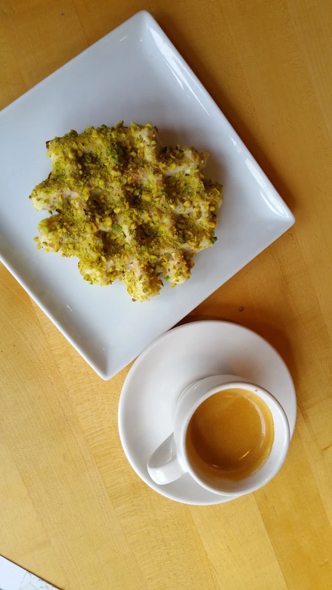 White Chocolate Pistachio Waffle