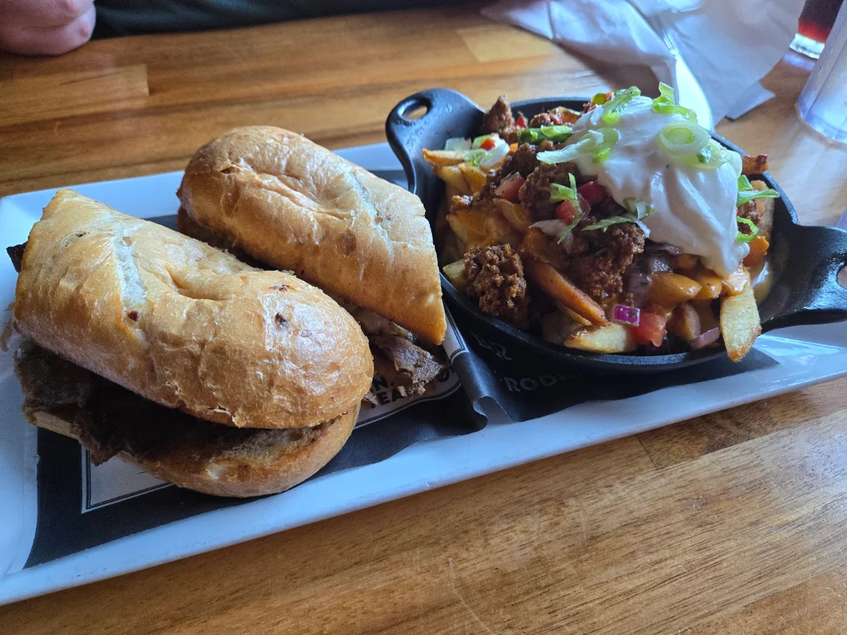 Philly Cheesesteak and Loaded Cheese Fries