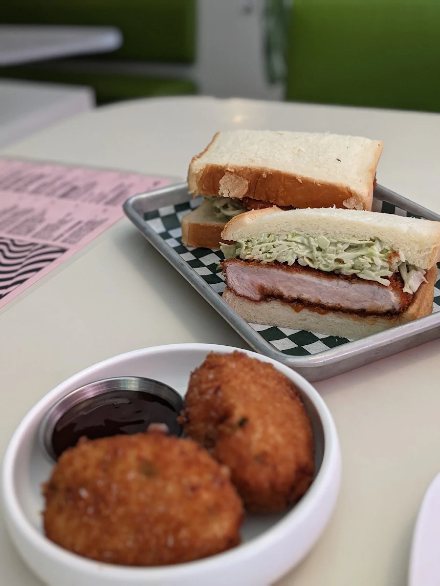 Katsu Sando Katsu Sandwich and Croquette