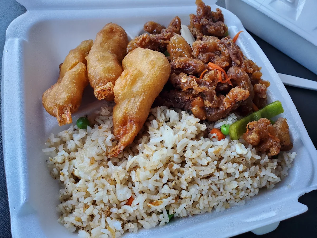 Ginger Beef Fried Shrimp Fried Rice