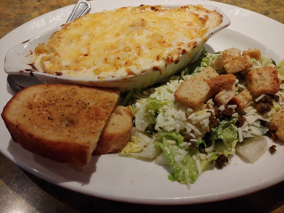Caesar Salad and Garlic Toast