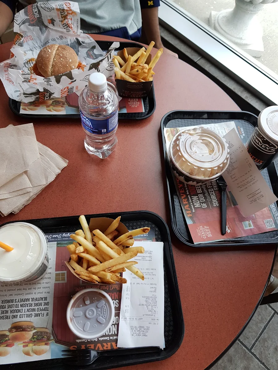 French Fries Burger and Drinks