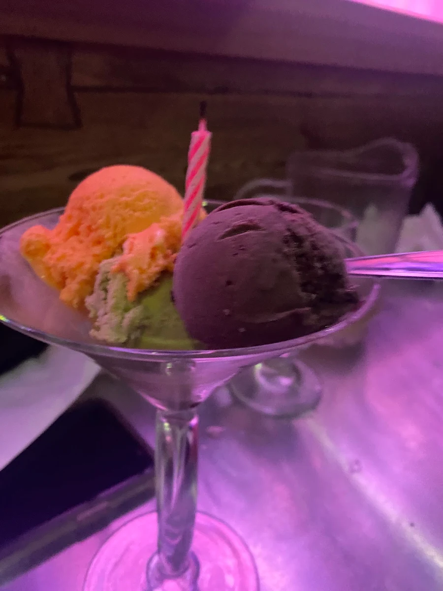 Crème Glacée Chocolat Matcha Et Orange