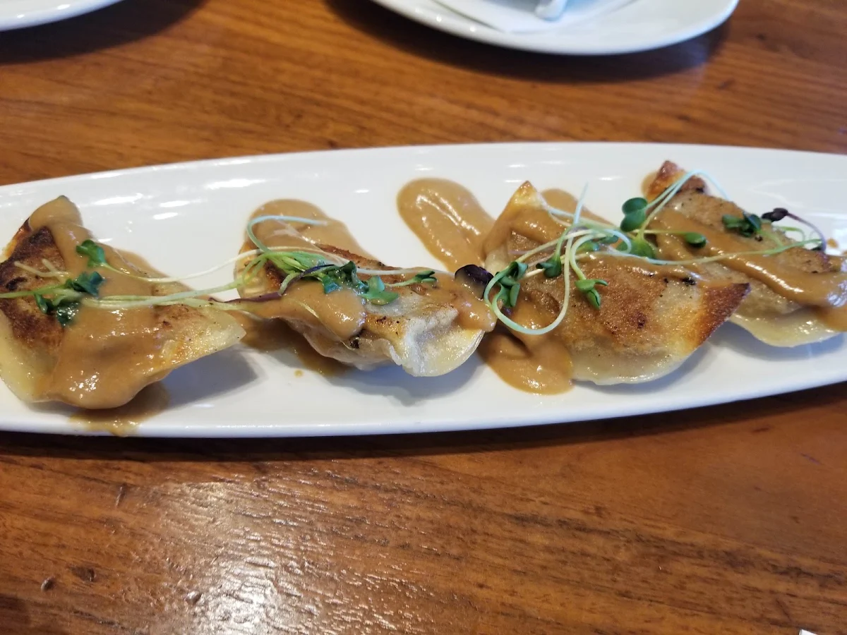 Dumplings with Peanut Sauce