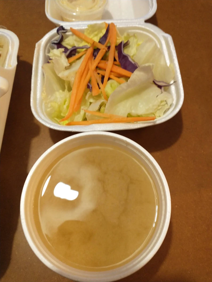 Miso Soup and Garden Salad
