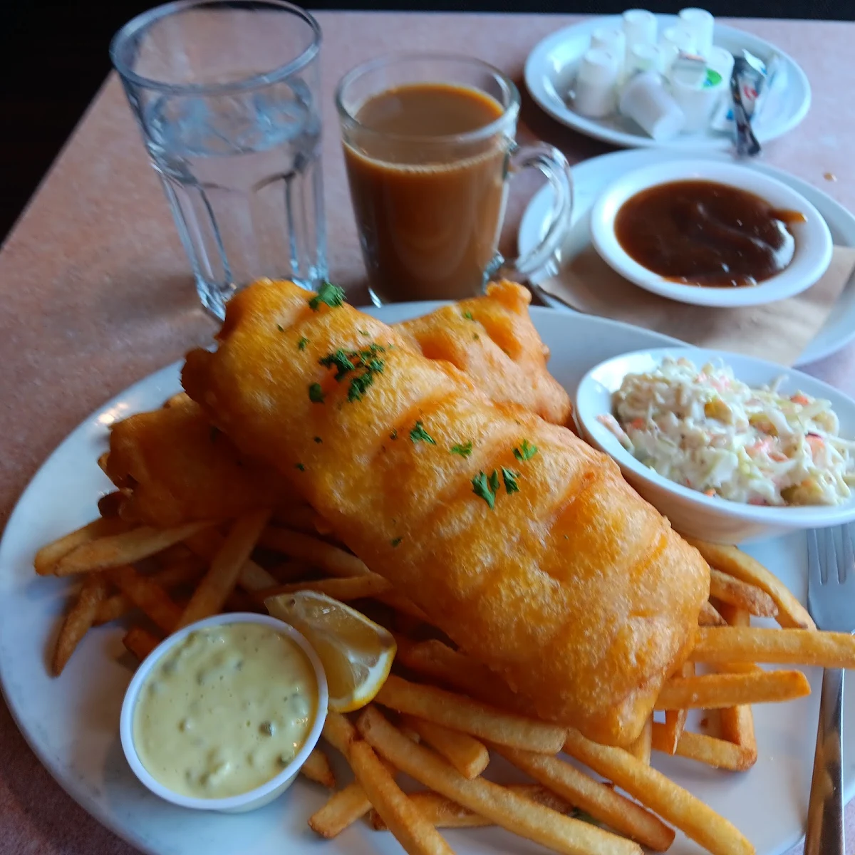 Hand-Battered Fish and Chips