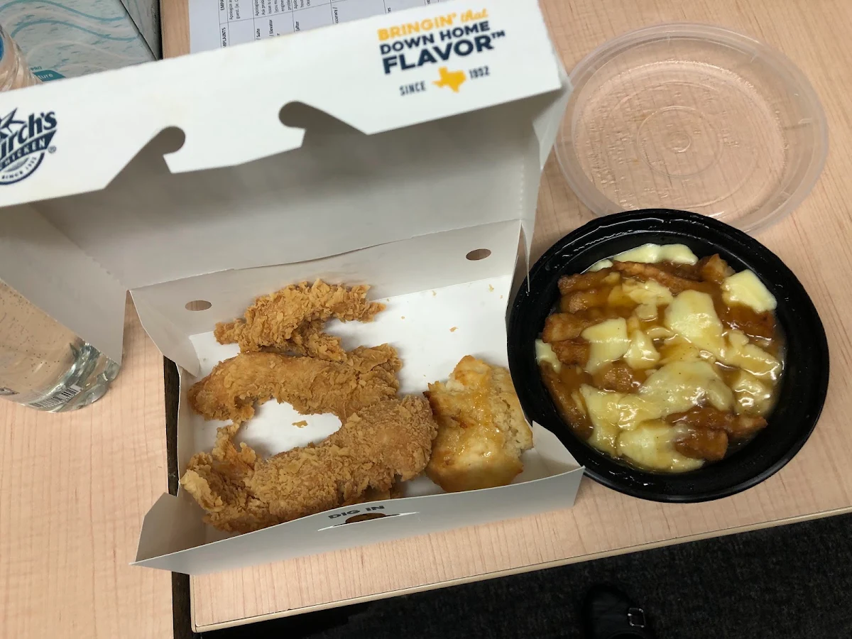 Chicken Strips and Poutine