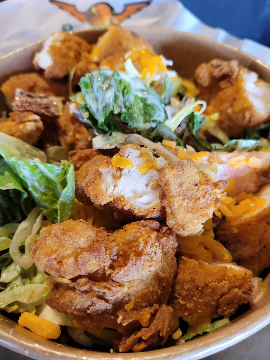 Bacon Lettuce Tomato Cheese Chicken Salad