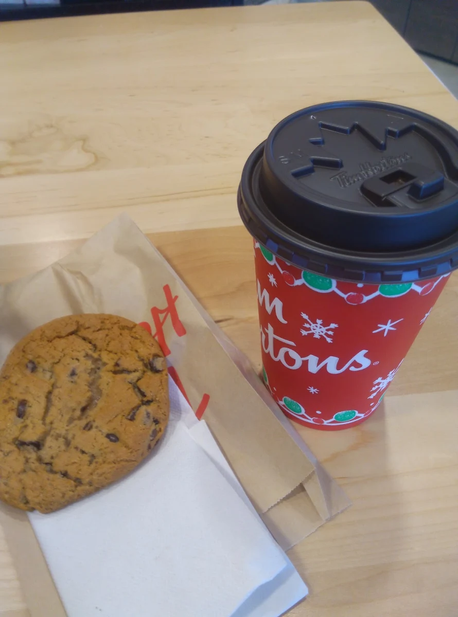Chocolate Muffin and French Vanilla Coffee