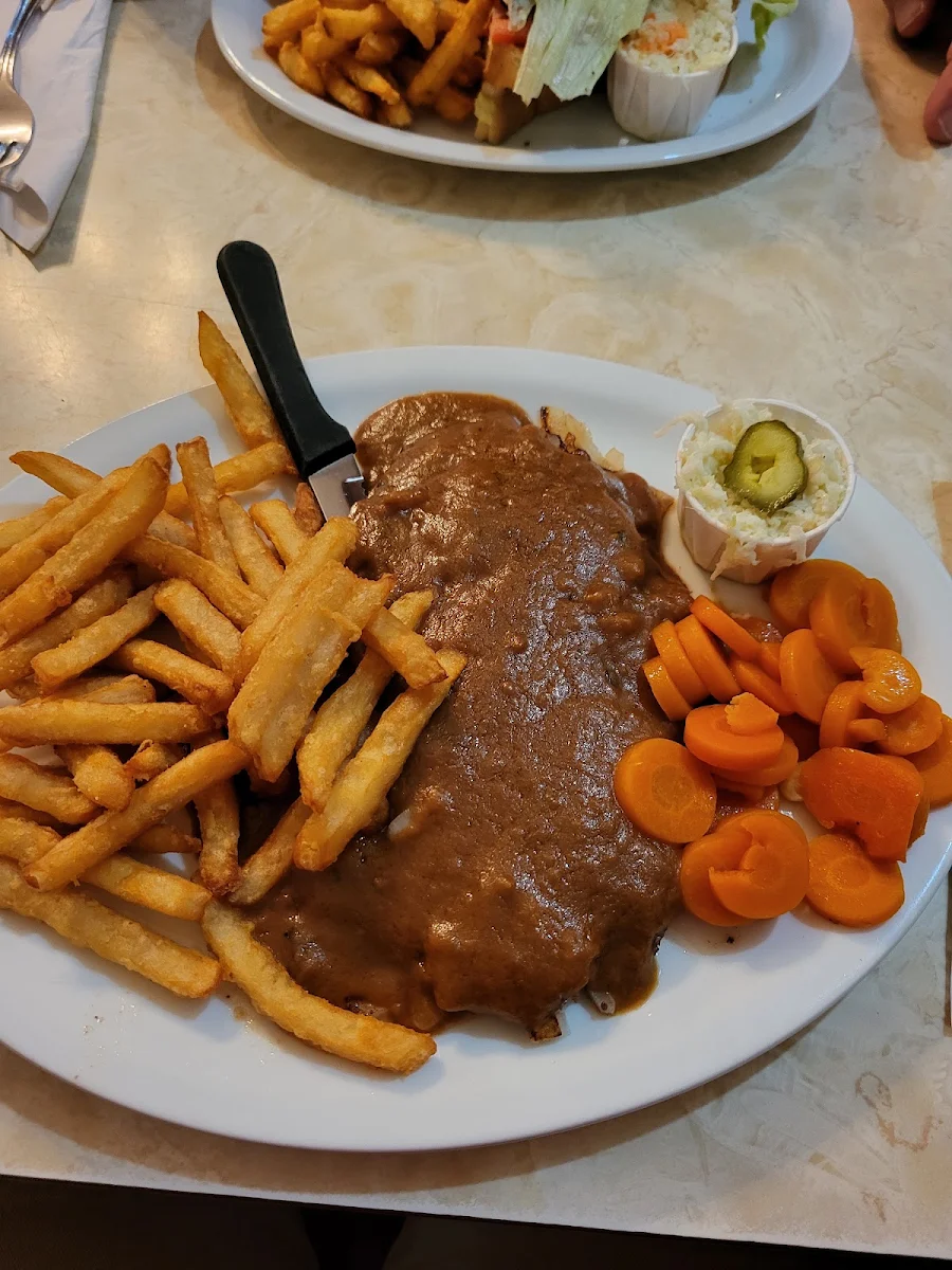 Hamburger Steak with Fried Onions