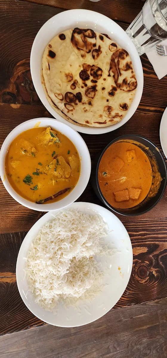 Shahi Paneer and Madras Chicken