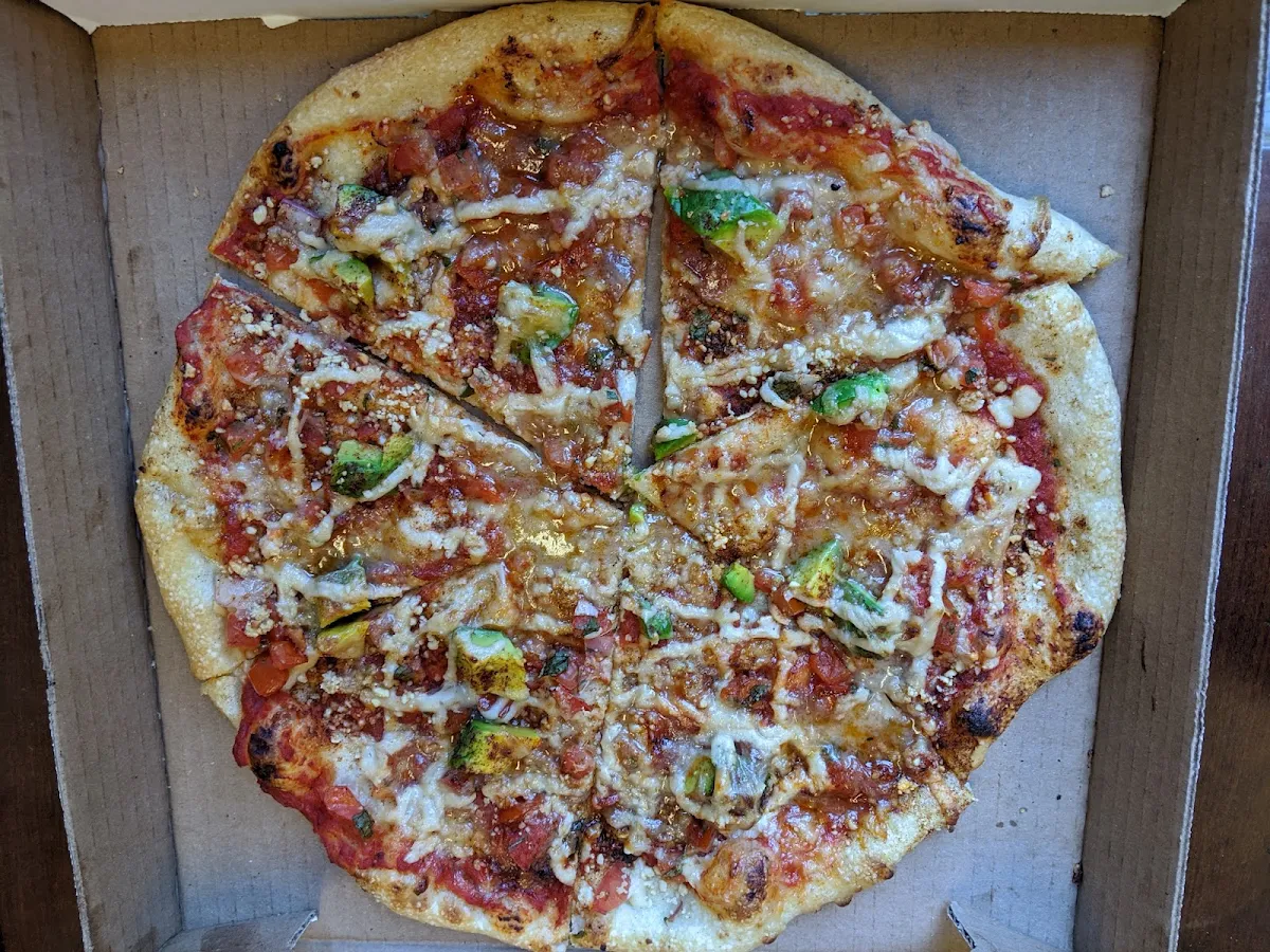 Pico De Gallo Pizza, Green Cuisine Vegetarian Restaurant