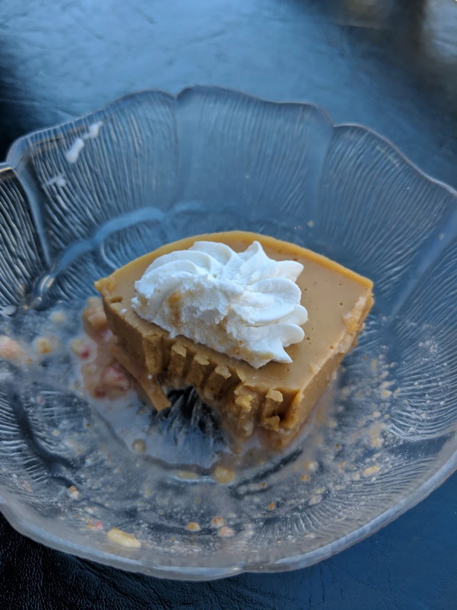 Pumpkin Pie, Green Cuisine Vegetarian Restaurant
