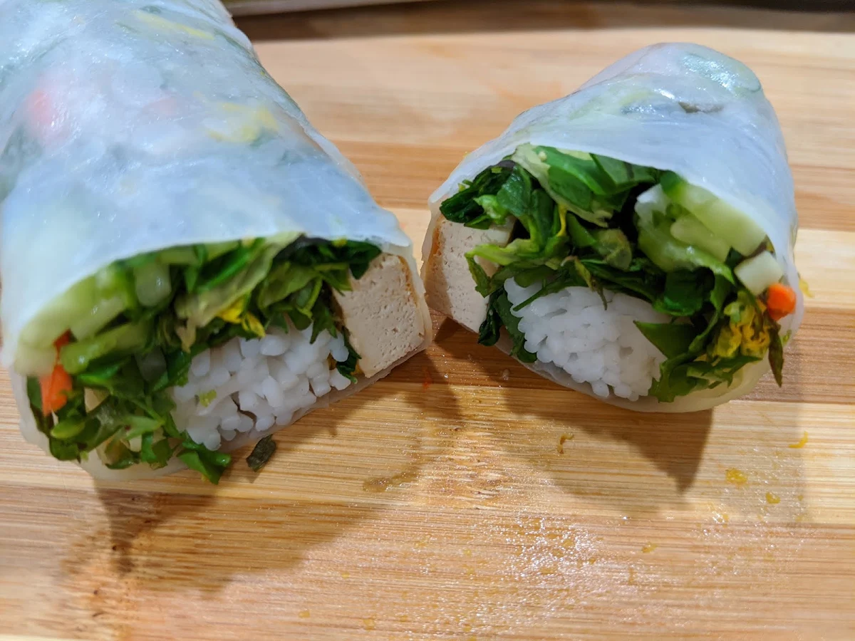 Rice-Paper Wrap, Green Cuisine Vegetarian Restaurant