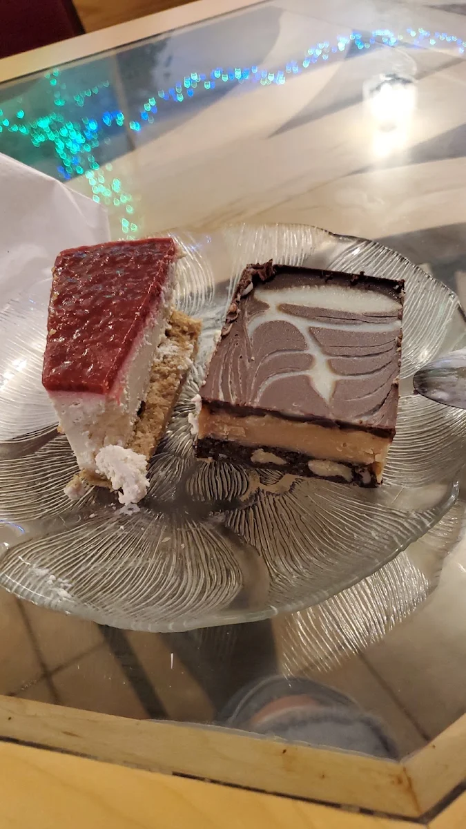 Vegan Raspberry Cheese Cake, Green Cuisine Vegetarian Restaurant