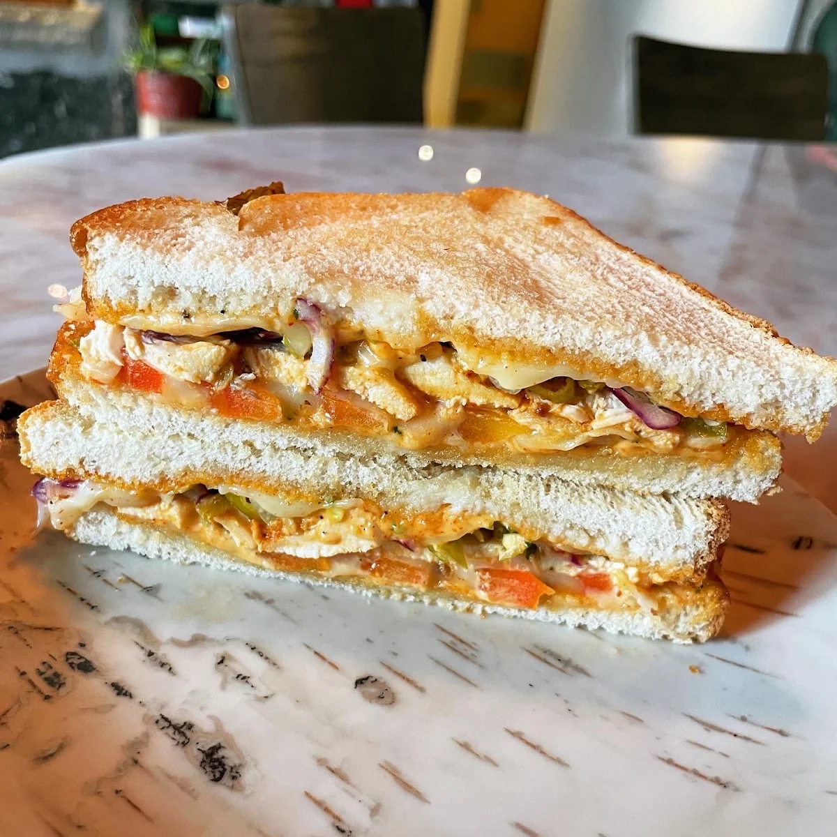 Spicy Chicken Melt Sandwich