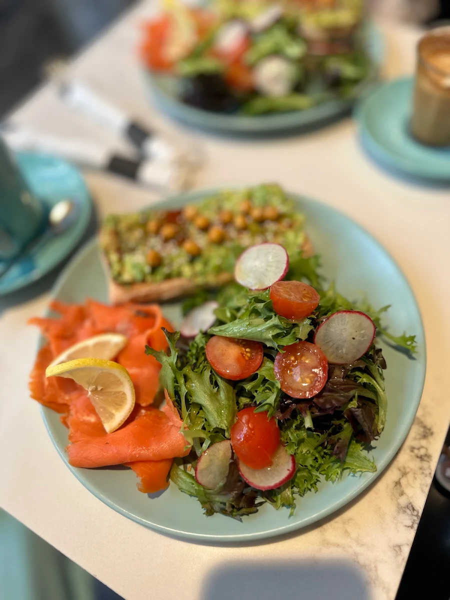 Avocado Toast with Salmon on the Side